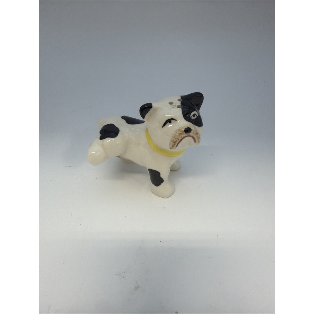 Ceramic Bulldog Lifting His Leg Pepper Shaker